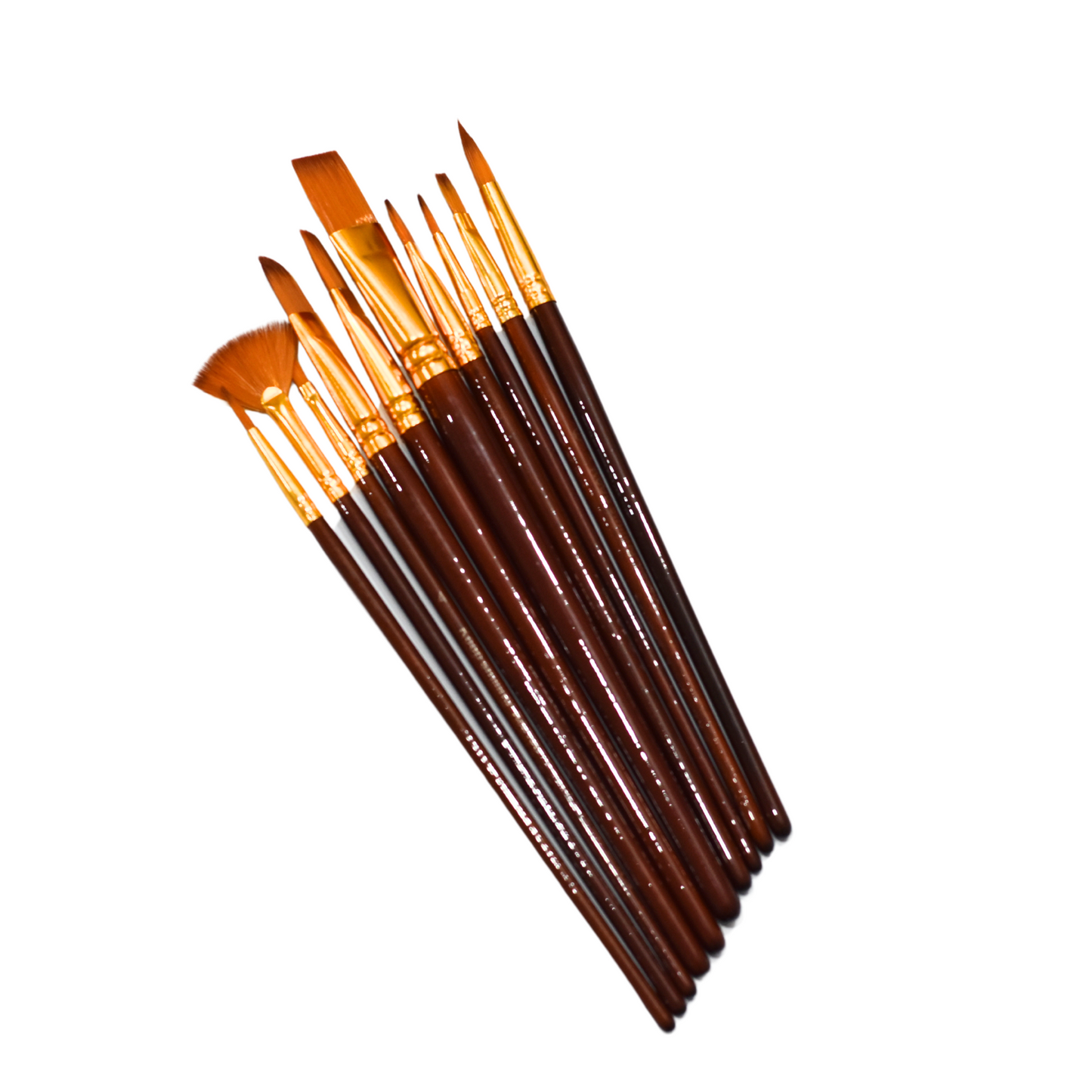 Brush set MIX 8 ( Flat , Round , Angled )