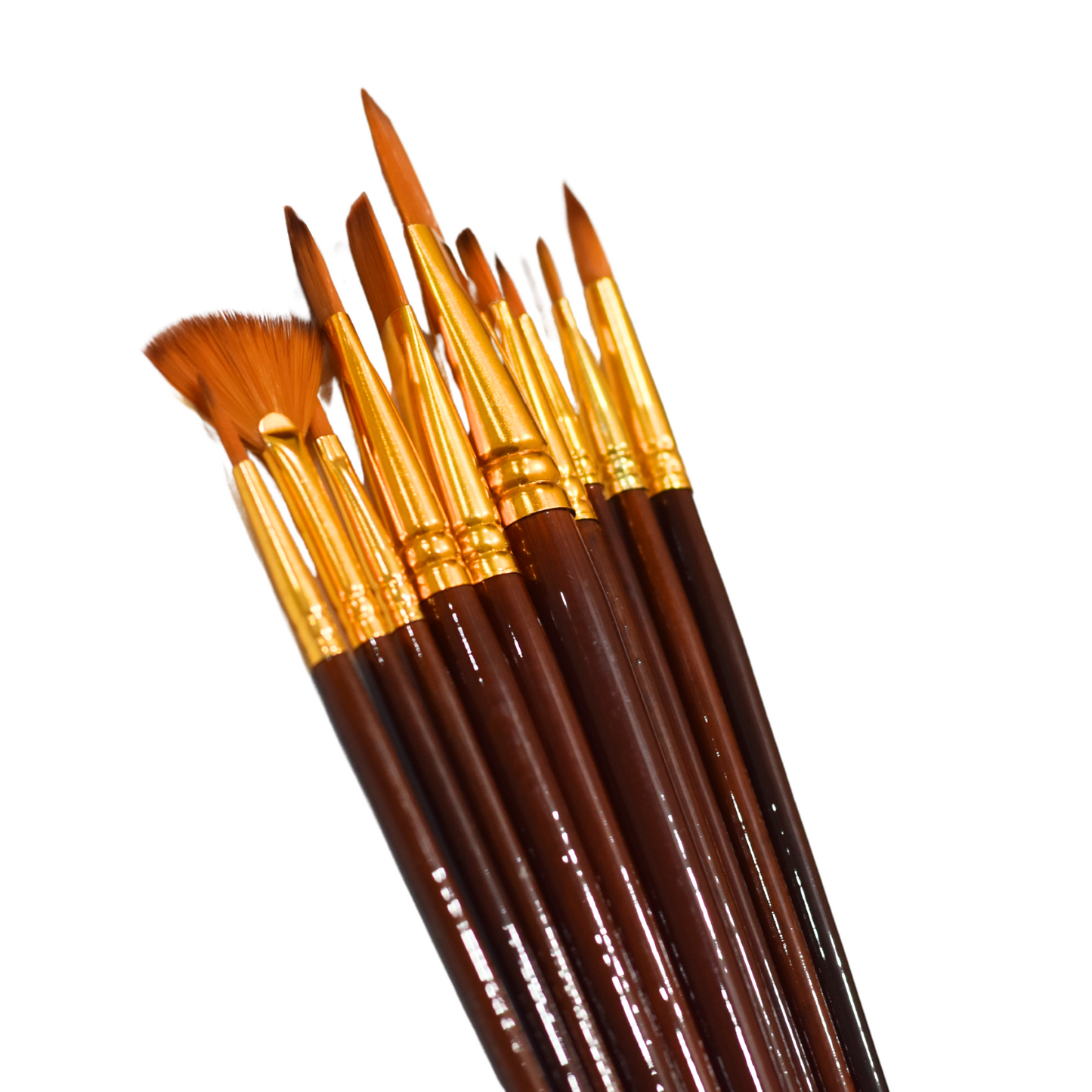 Brush set MIX 8 ( Flat , Round , Angled )