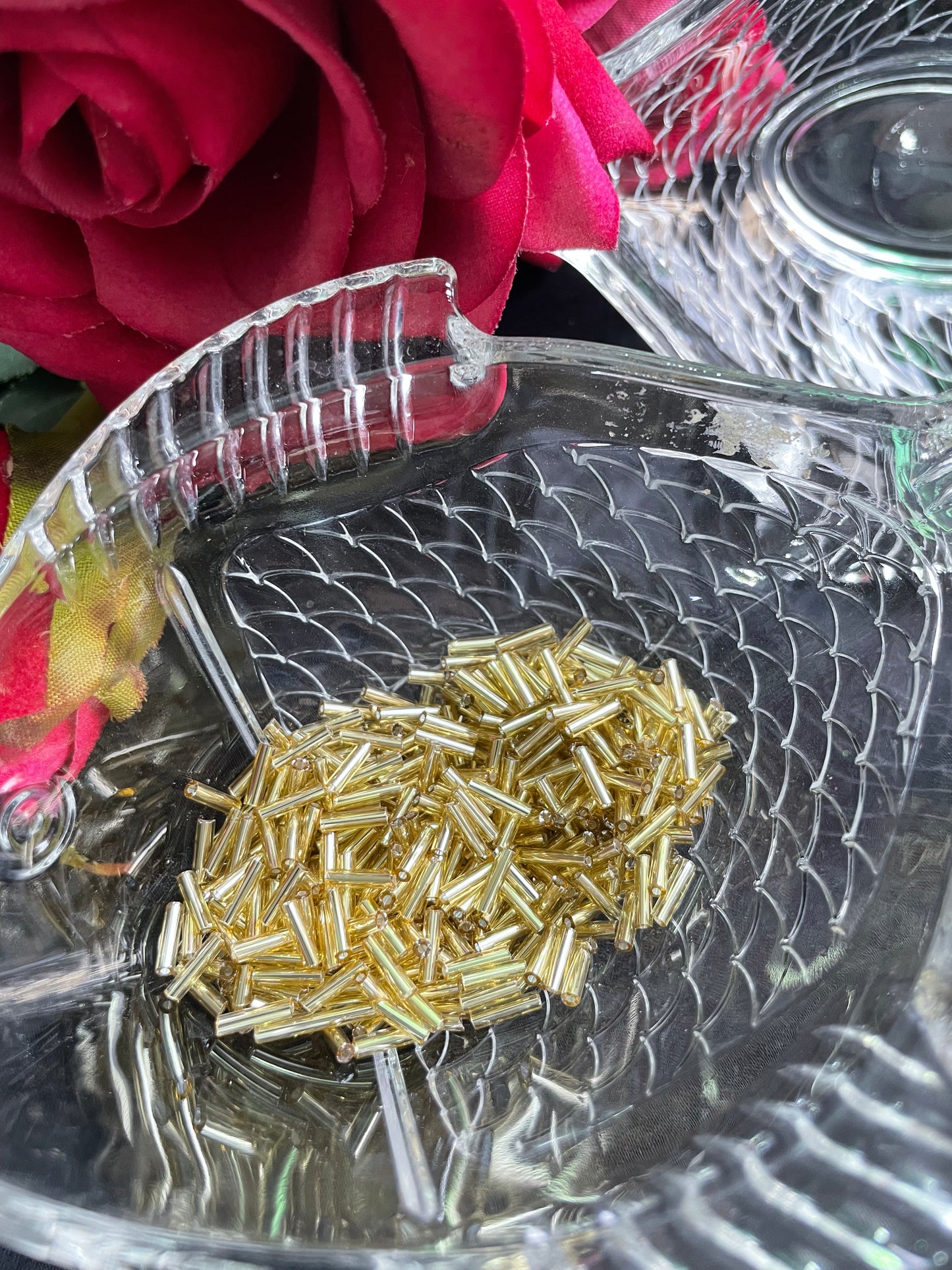 Embellishments Glass Tubes ( Cut Moti ) کٹ موتی