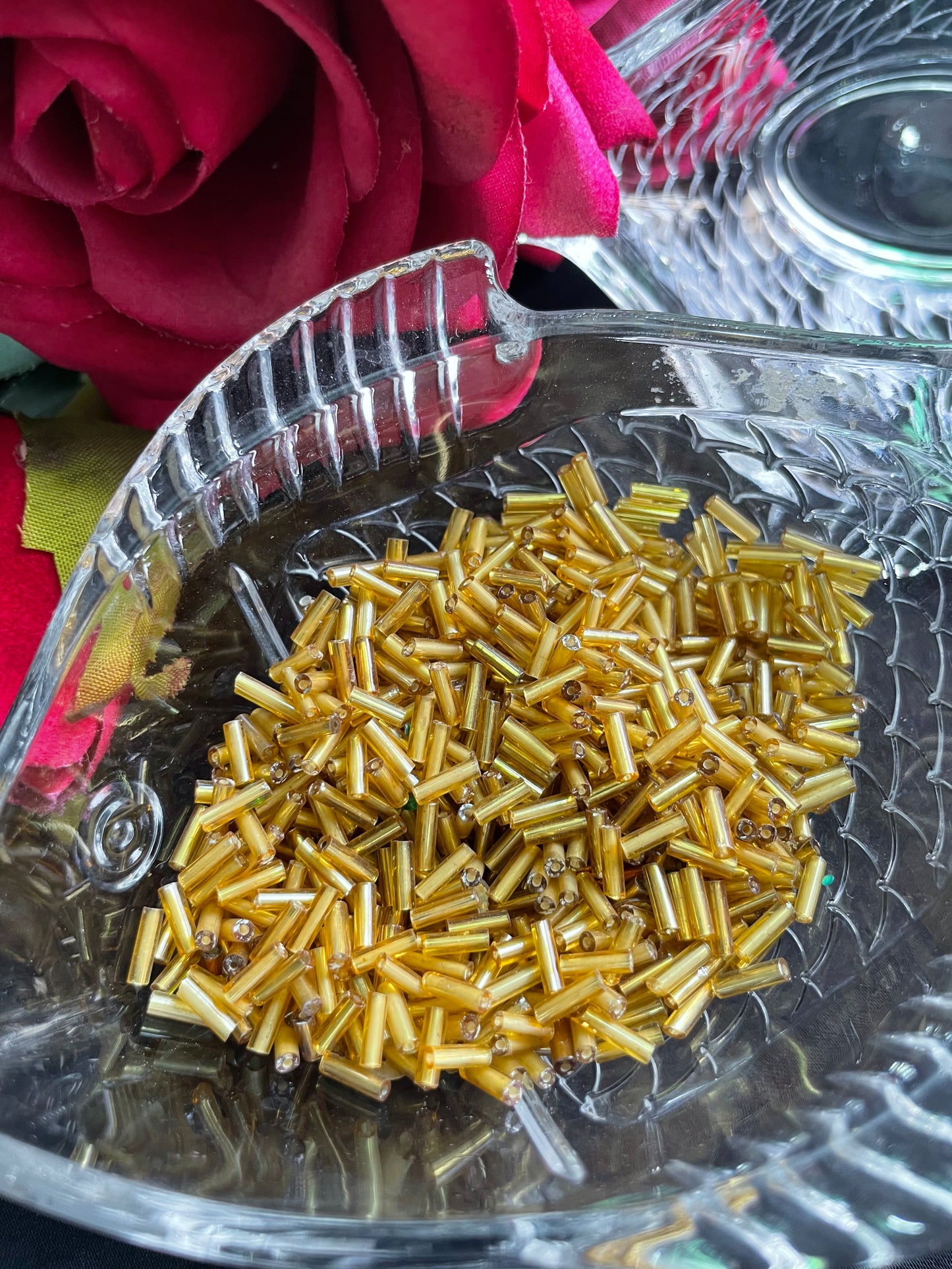 Embellishments Glass Tubes ( Cut Moti ) کٹ موتی