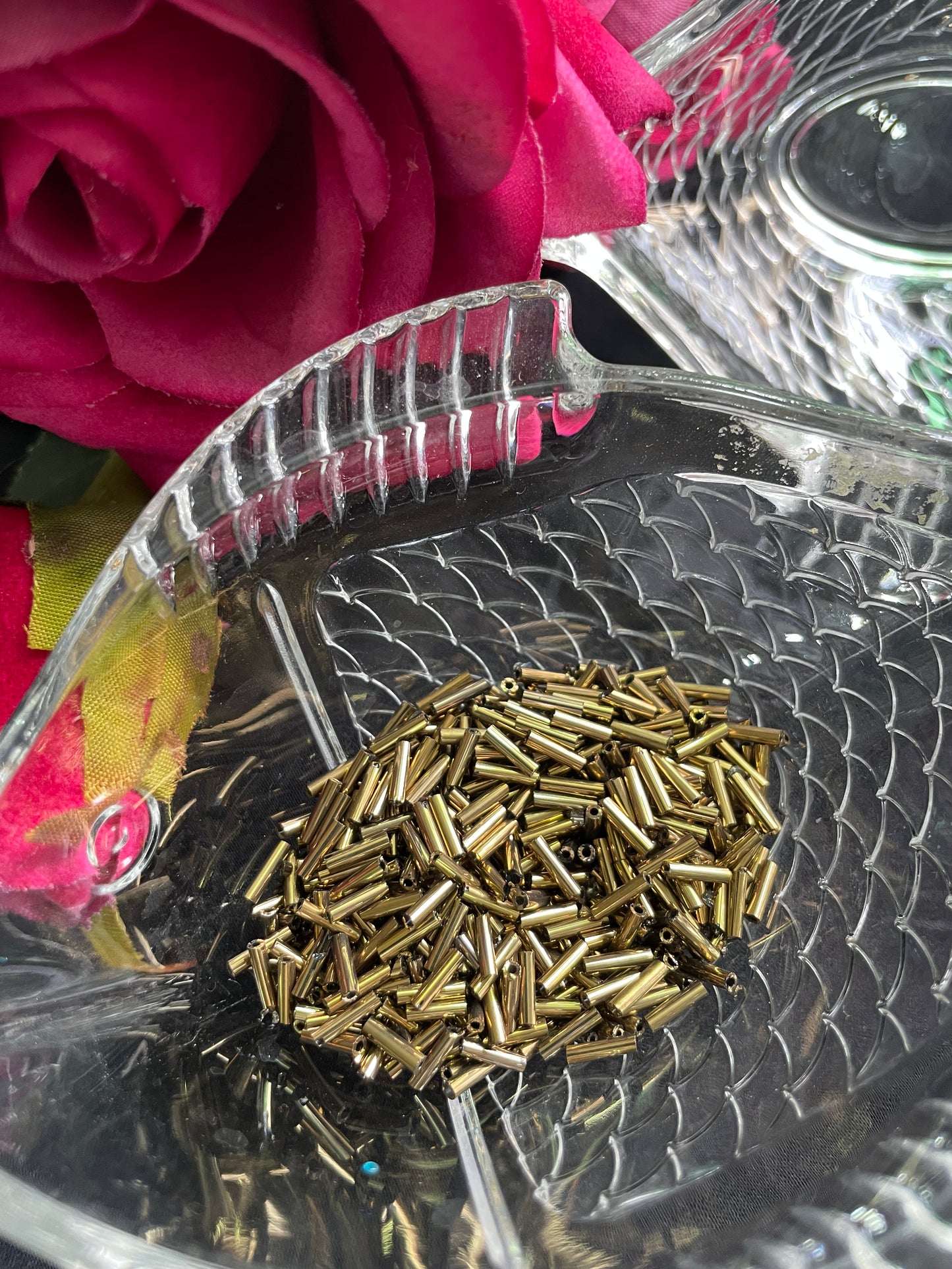 Embellishments Glass Tubes ( Cut Moti ) کٹ موتی
