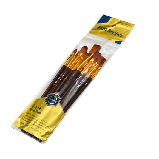 Brush set MIX 8 ( Flat , Round , Angled )