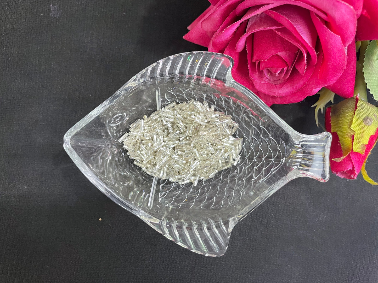 Embellishments Glass Tubes ( Cut Moti ) کٹ موتی