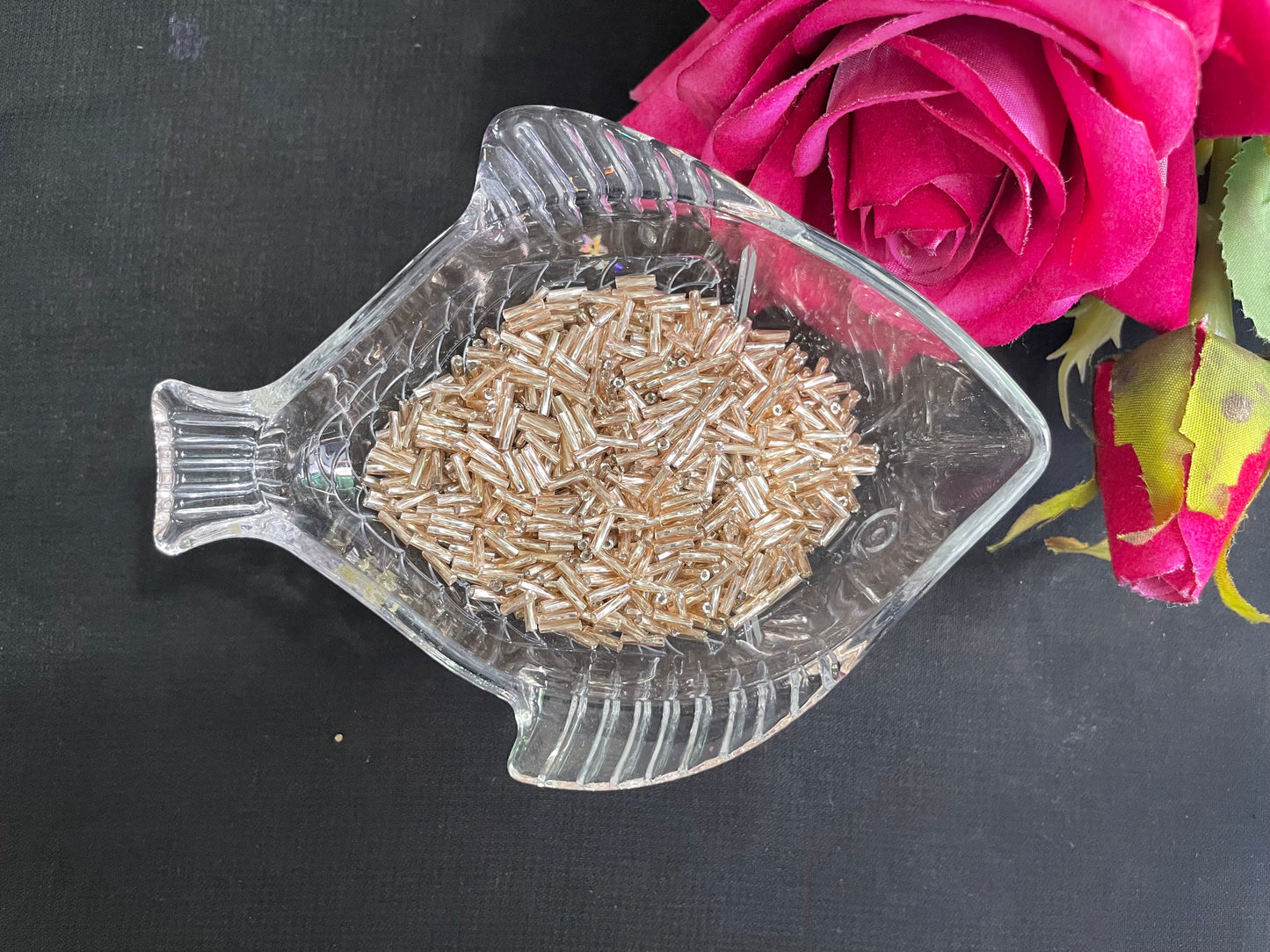 Embellishments Glass Tubes ( Cut Moti ) کٹ موتی