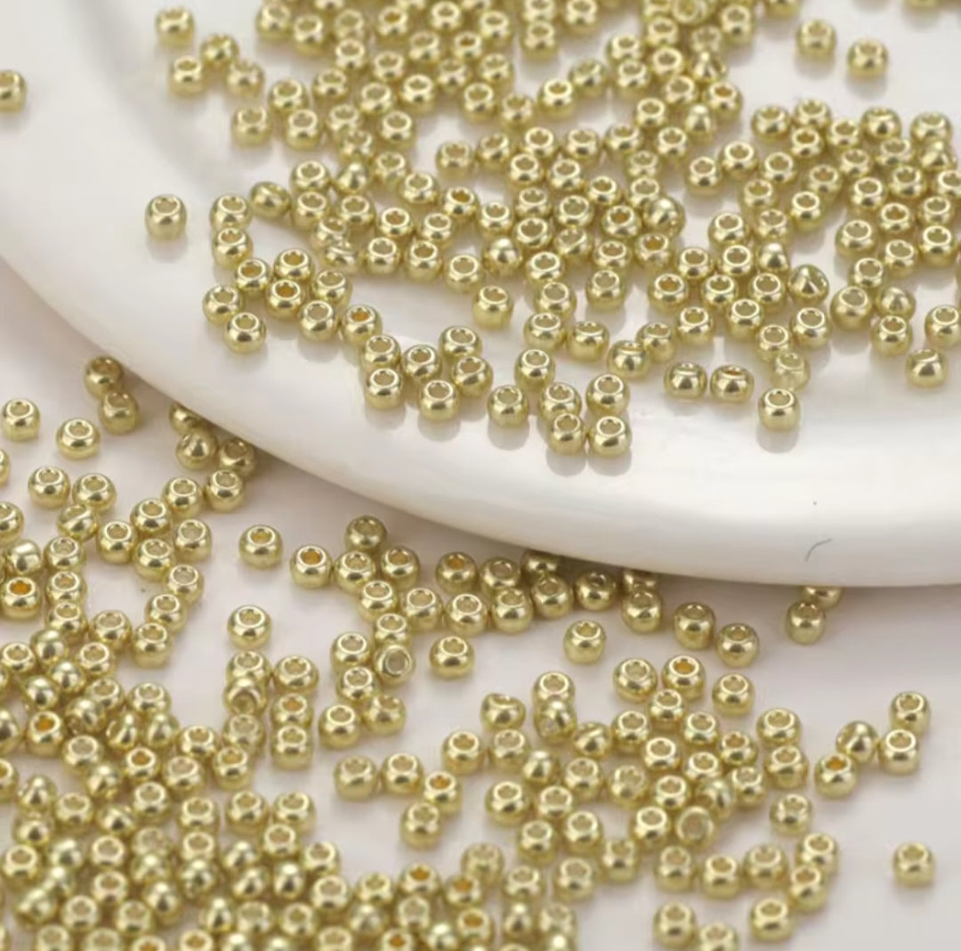 Embellishments Glass Seed Beads ( Gol Moti ) 0 size