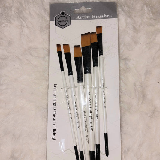 Brushes Set of 6 FLAT