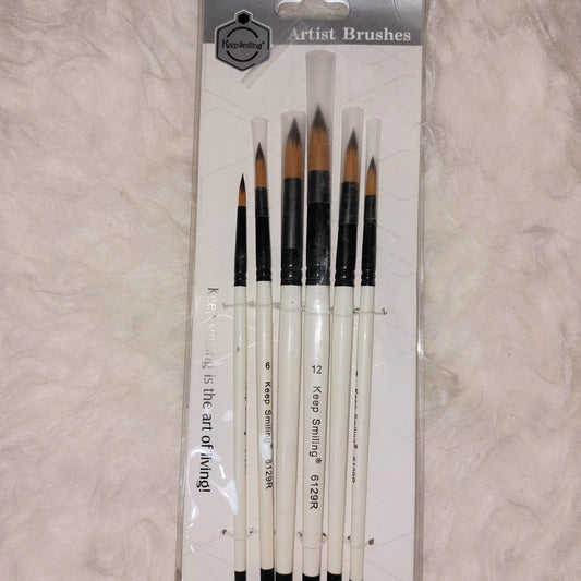 Brushes Set of 6 ROUND