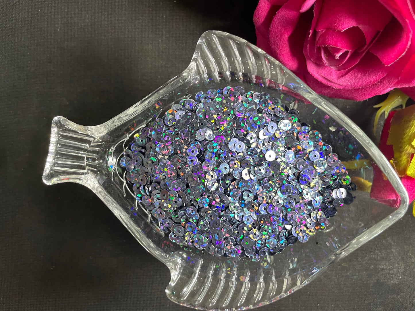 Embellishments GLITTER  Sequins ( Sitaarey )  Flat 4mm